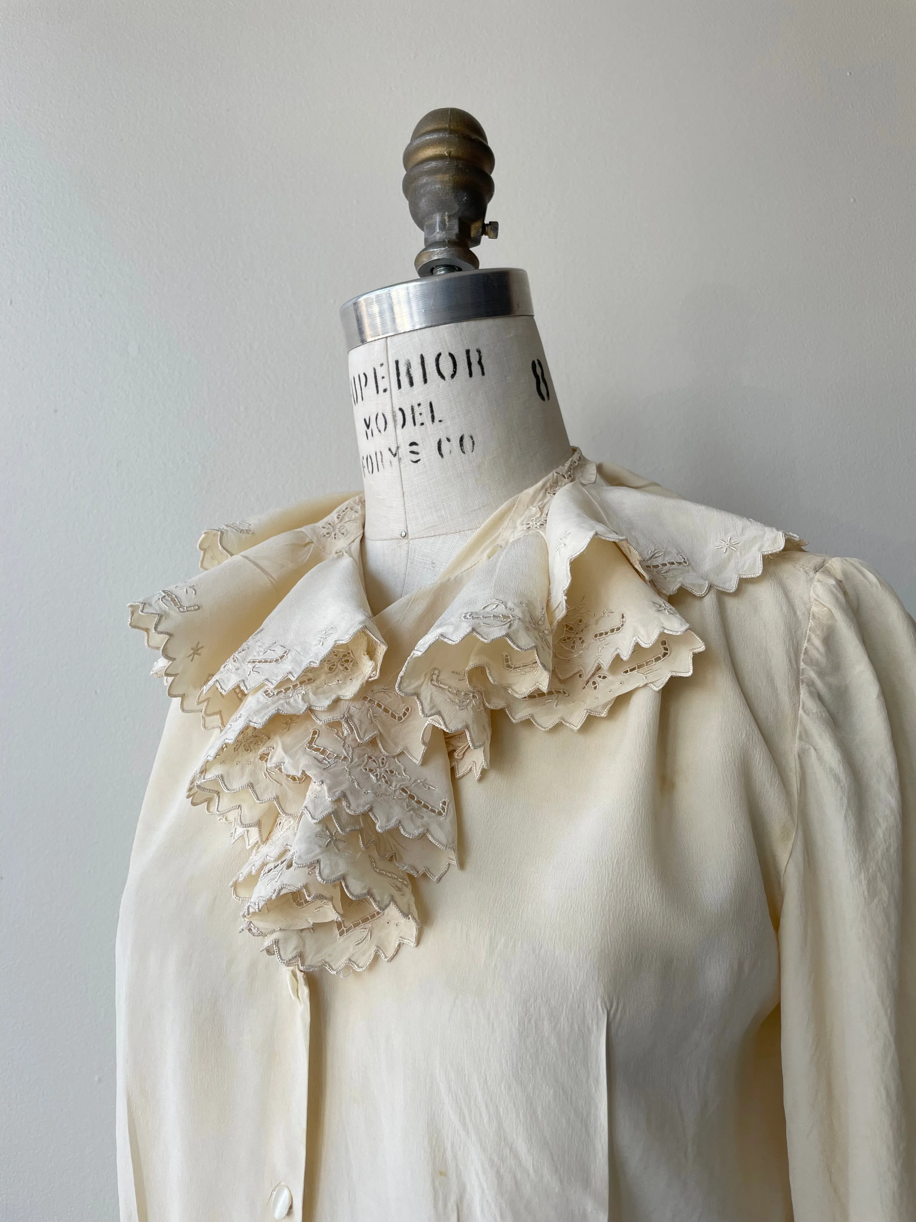 1930s Nadine Silk Blouse