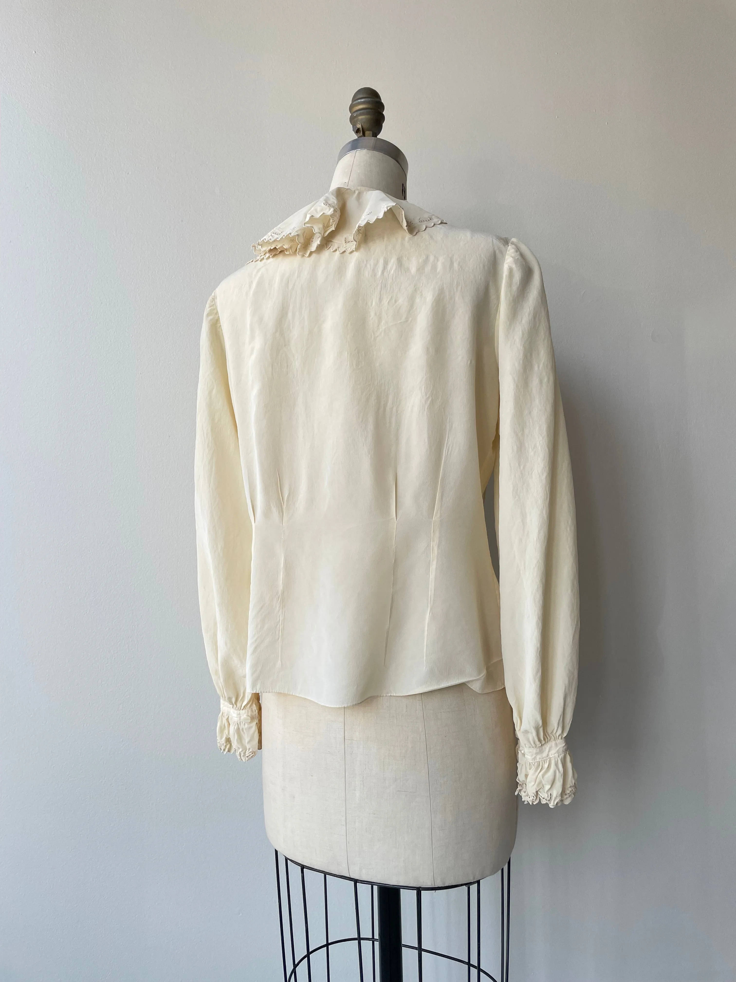 1930s Nadine Silk Blouse