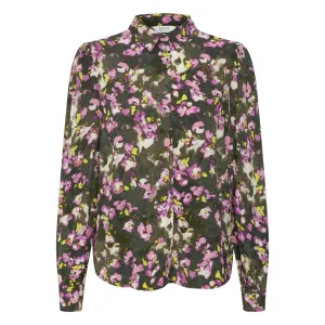 B Young Josa Puff Shirt Cyclamen Mix