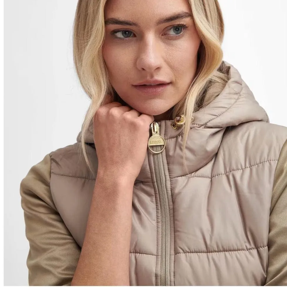 Barbour International Bondar Quilted Sweat In Light Trench