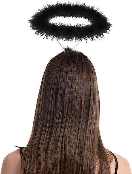 Black LED Angel Halo Headband