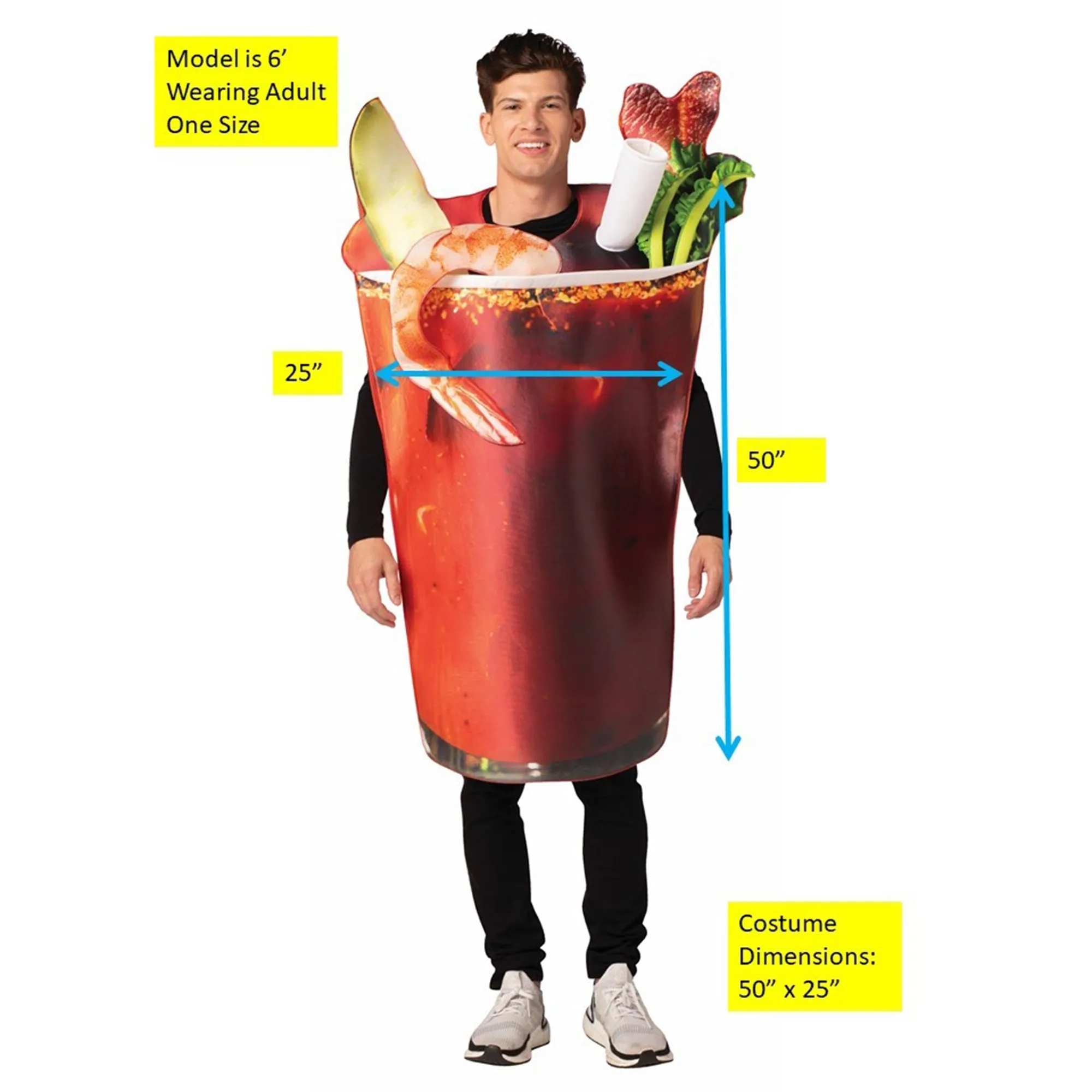 Bloody Mary Drink Costume for Adults