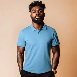 BOSS Passenger Polo Shirt in Open Blue