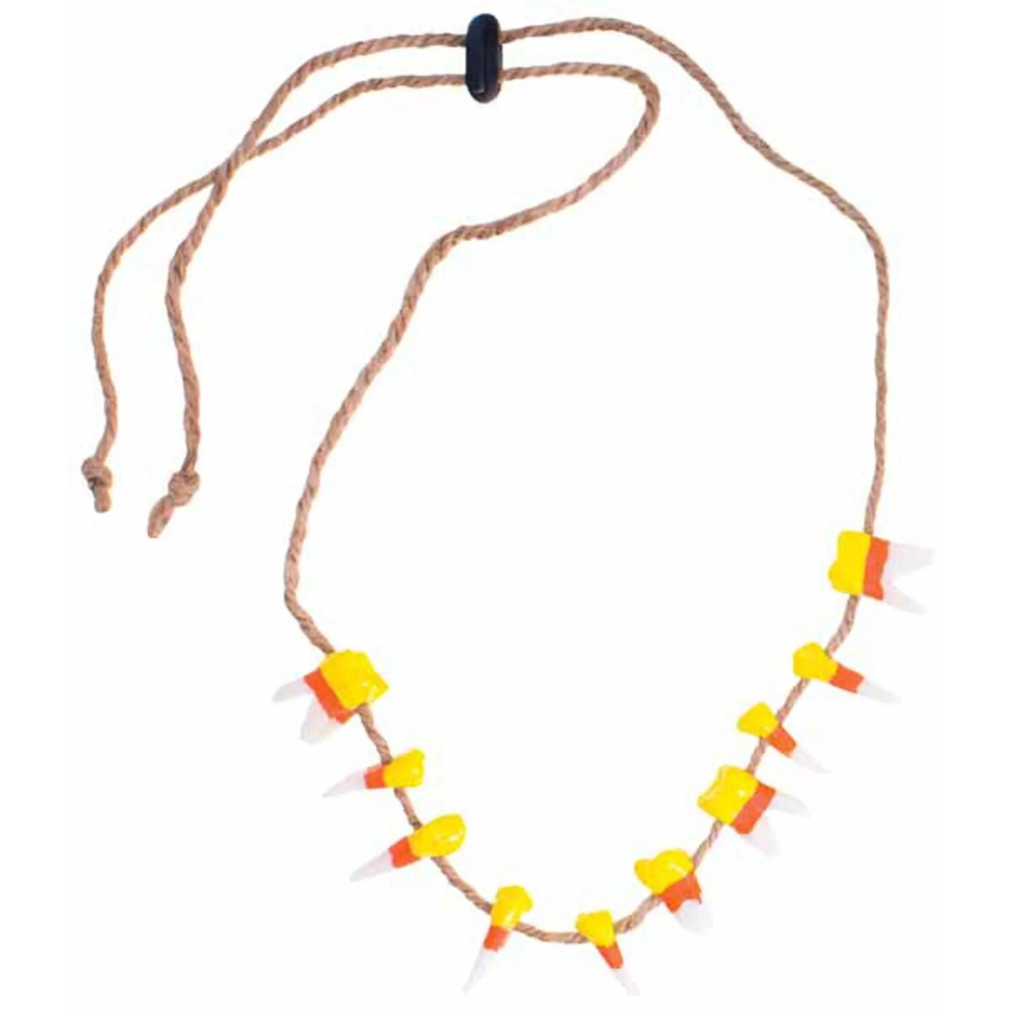 Candy Corn Teeth Necklace 15" (1/Pk)