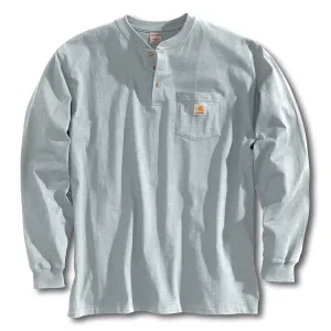 Carhartt Men's Heather Gray Workwear Pocket L/S Henley