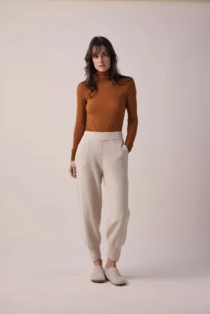 Cashmere Wool Sweater Jogger Pants