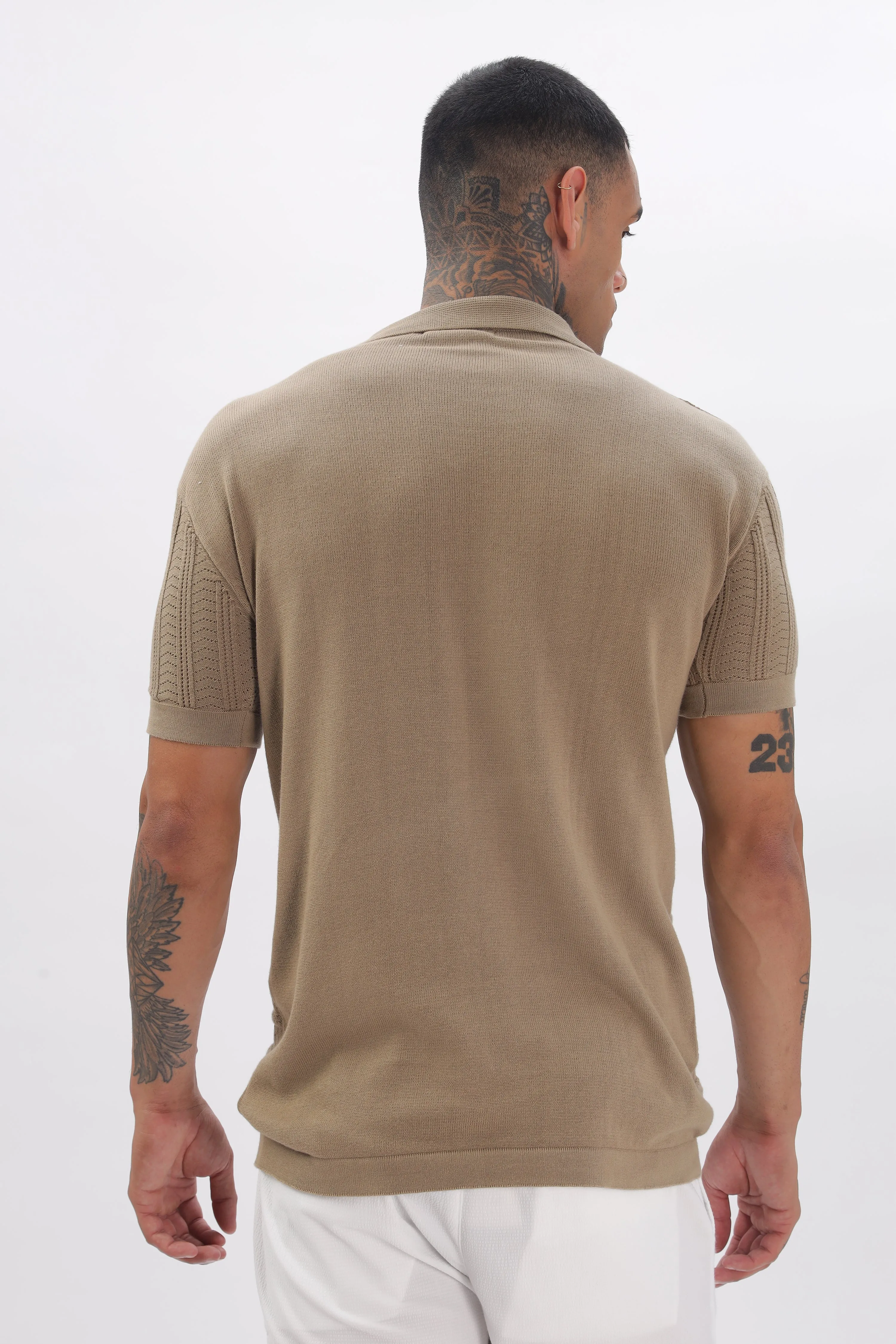 Chevron Classic Brown Polo T-shirt