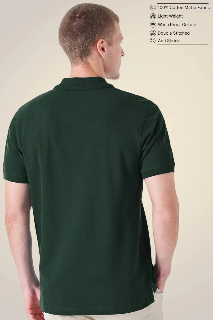 Classic Polo in Army Green