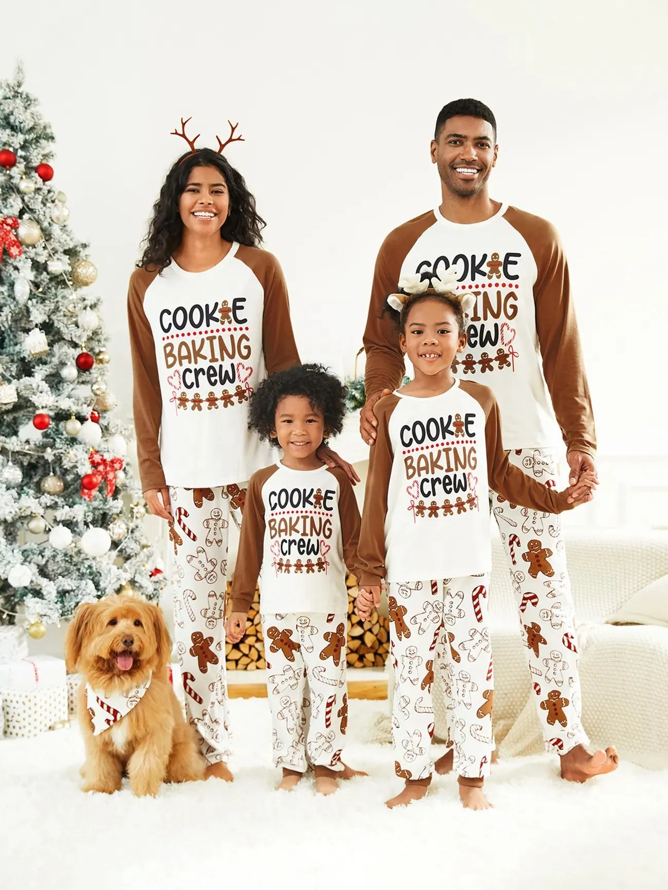 Cookie Baking Crew Printed Family Matching Pajama Set