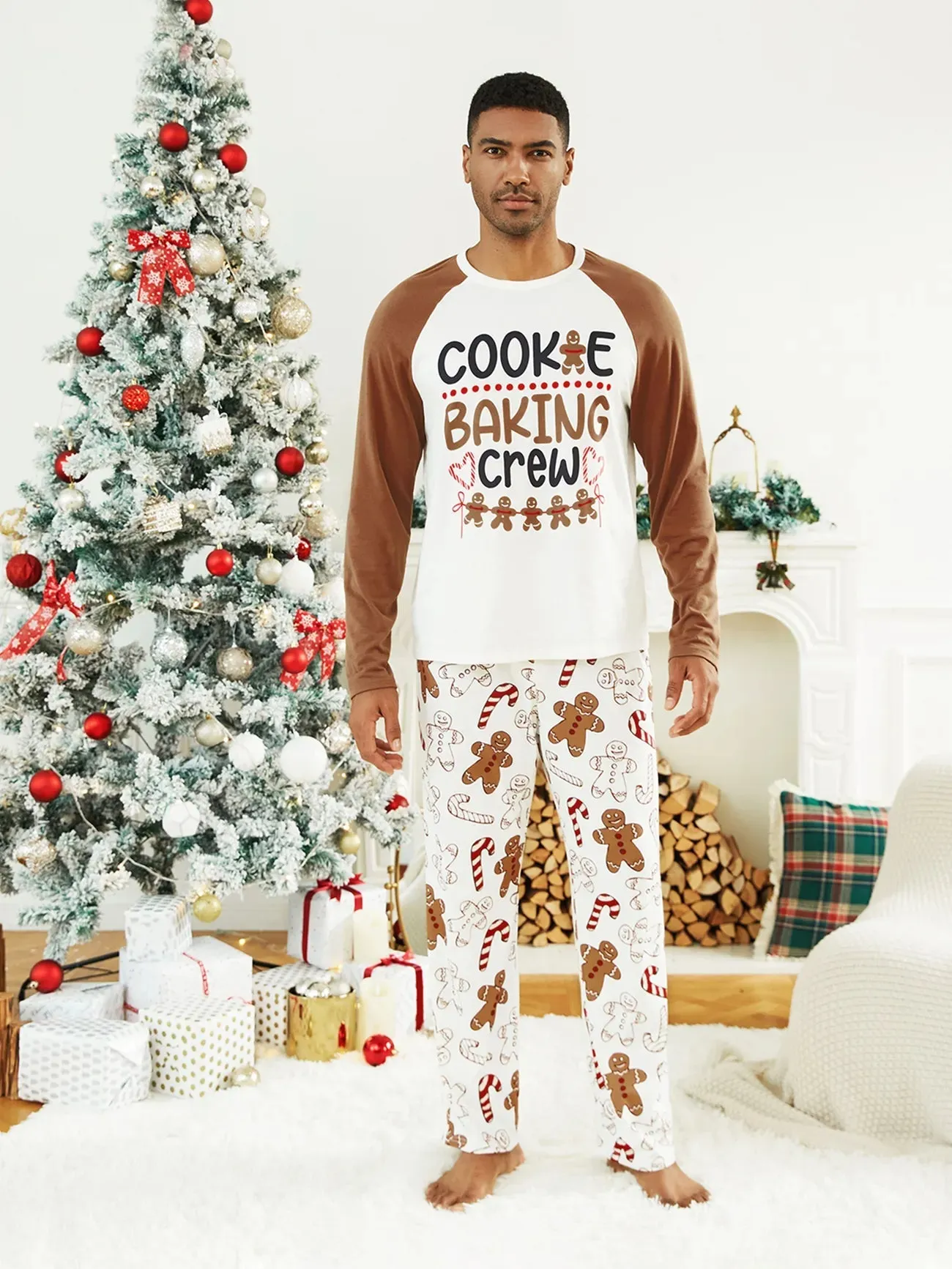 Cookie Baking Crew Printed Family Matching Pajama Set