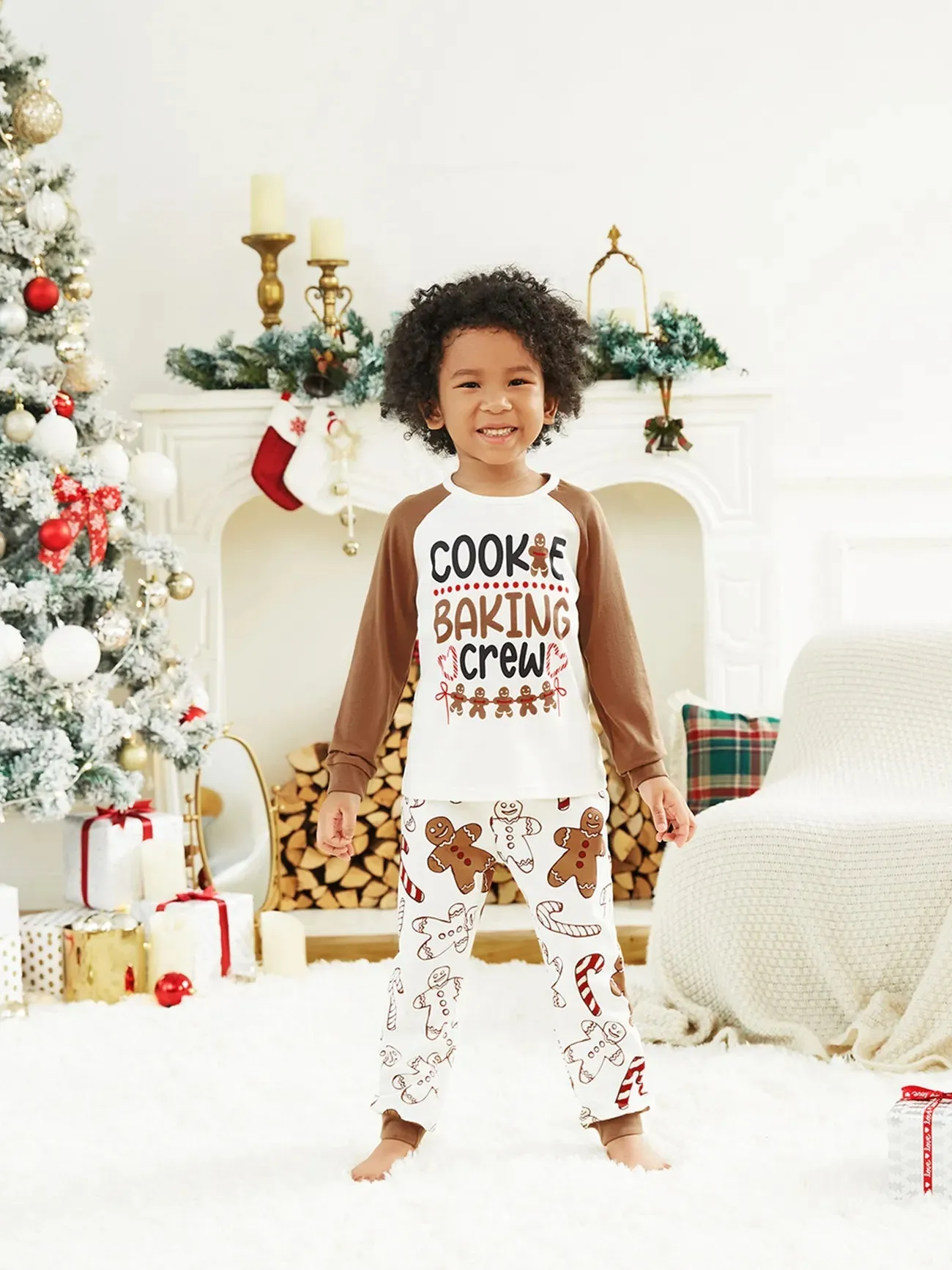 Cookie Baking Crew Printed Family Matching Pajama Set