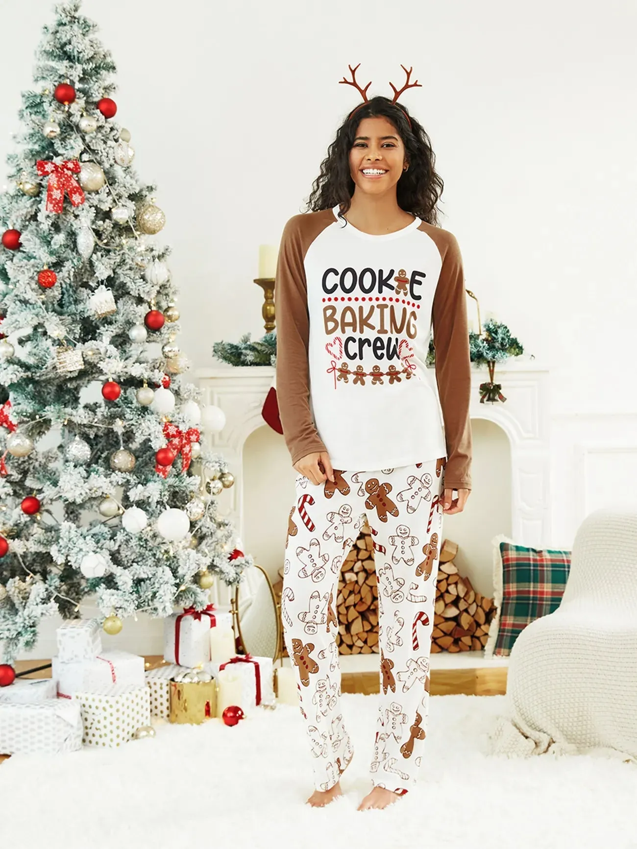 Cookie Baking Crew Printed Family Matching Pajama Set