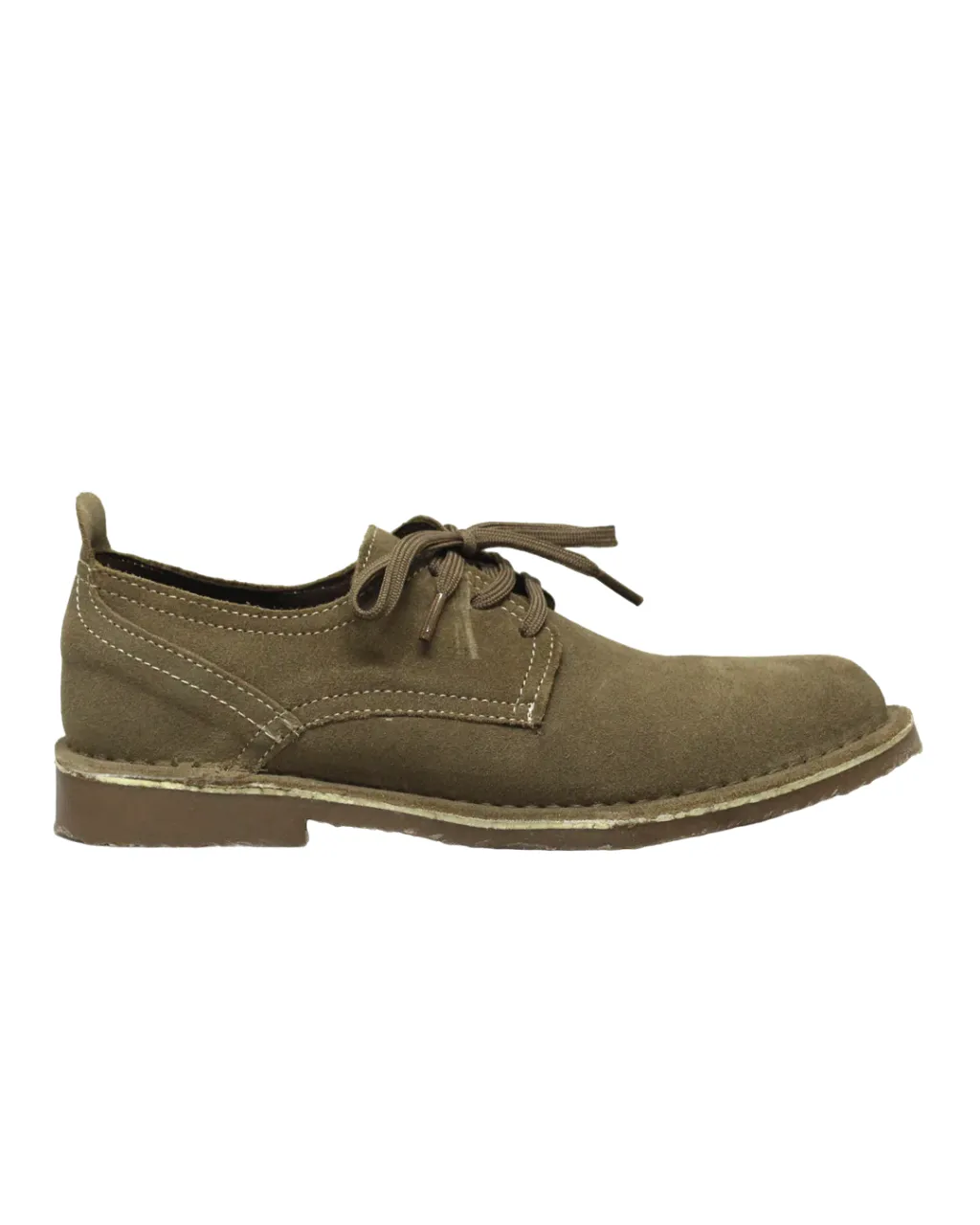 DESERT Vellie Light Khaki Suede Commando Shoe