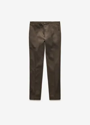 Drawstring Chinos Dark Khaki