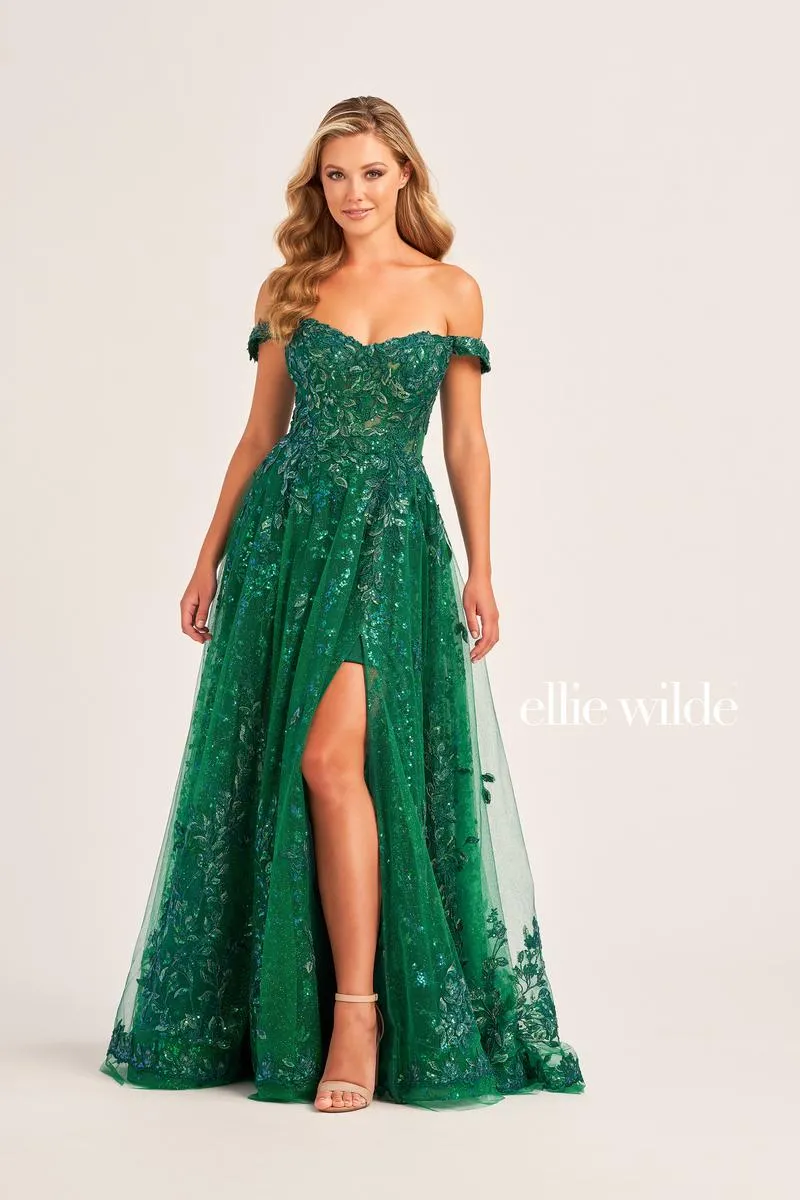 Ellie Wilde Lace Ball Gown From Dress EW35116