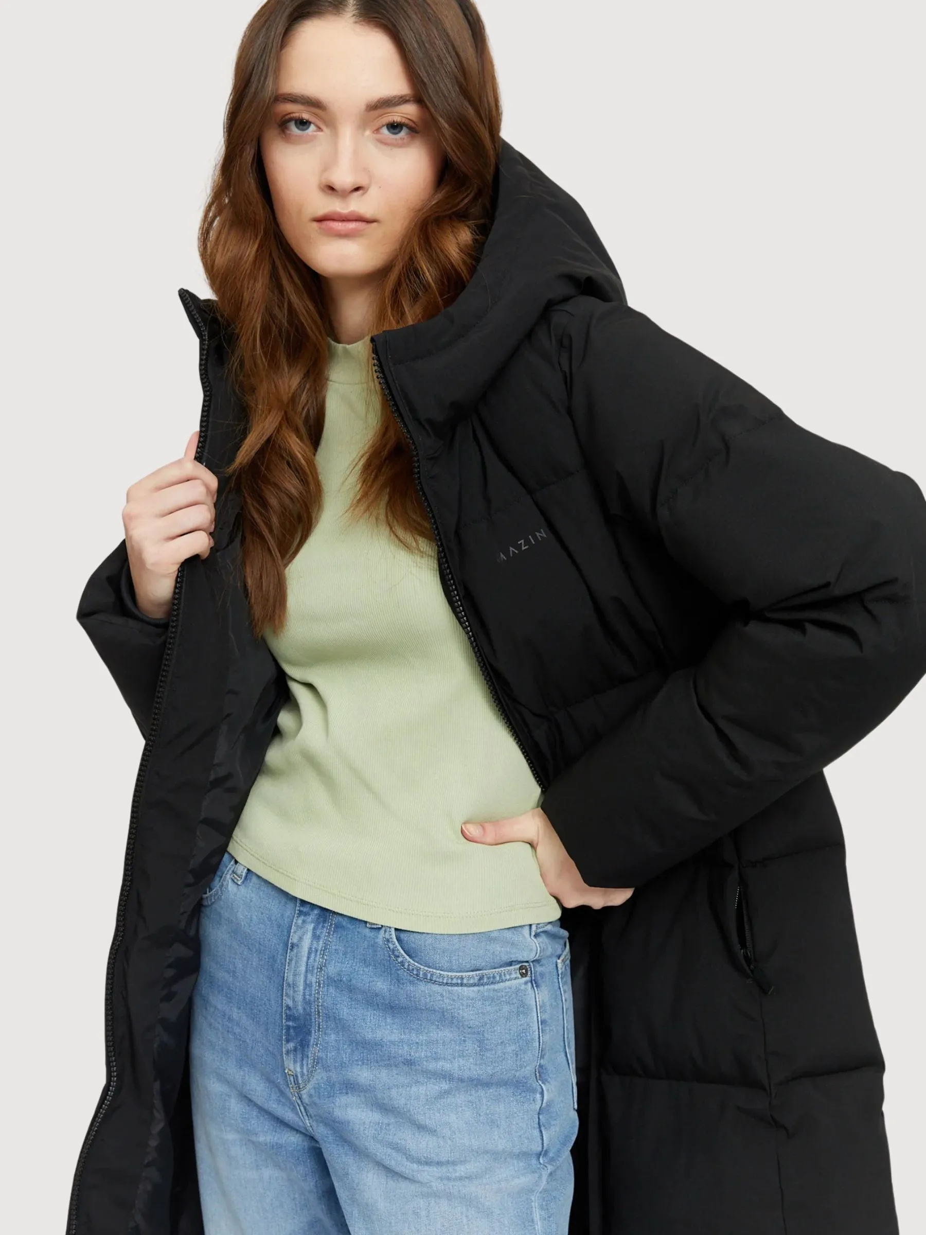 Elmira Puffer Coat Black Women | Mazine