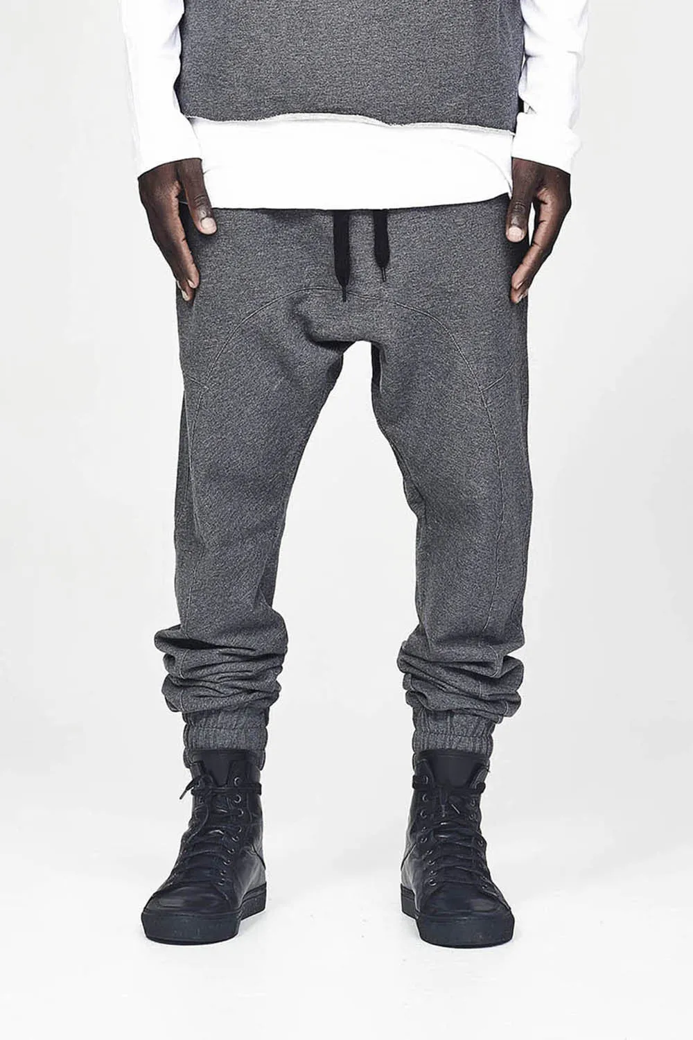 Fleece Jogger - Dark Marle