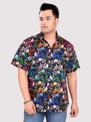 Flow with Colours Digital Printed Shirt Men's Plus Size