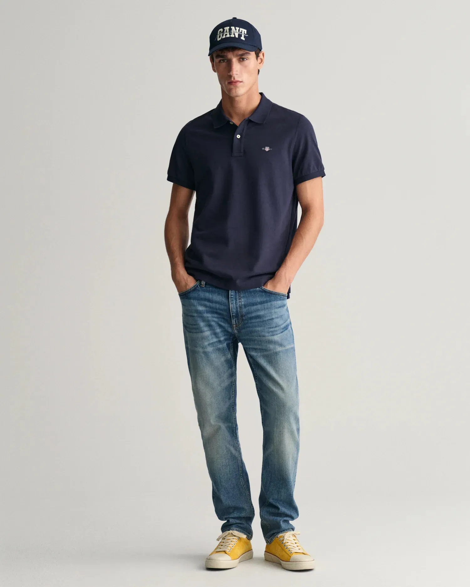 GANT - Shield Pique Polo - Evening Blue