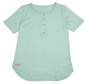 Glass Green Henley Top