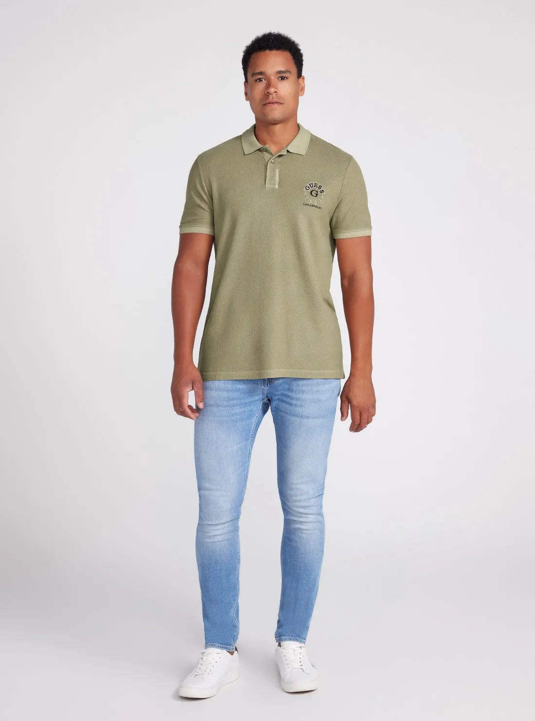 Green Clay Ground Logo Polo T-Shirt