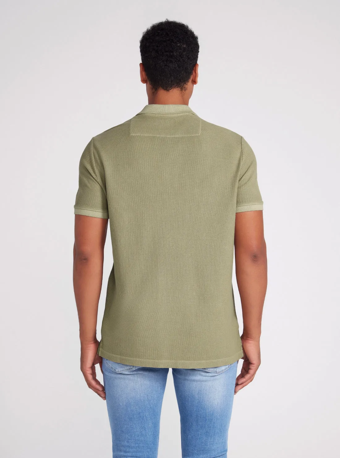 Green Clay Ground Logo Polo T-Shirt