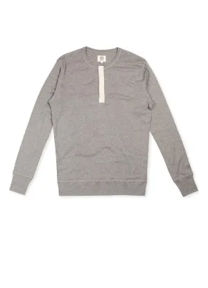 HARRI | Organic Long Sleeve Henley | Grey