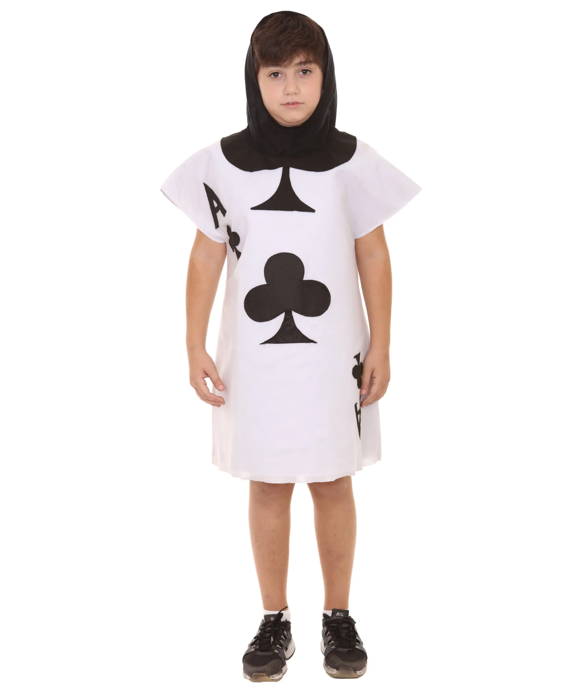 HPO Teen's Poker Card Costume , Black and White Storybook & Fairytale Costume