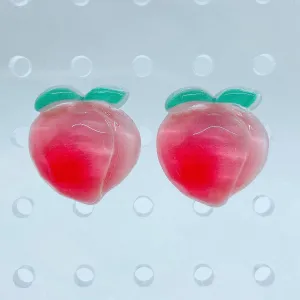 Instant Shipping! Peach Stud Earrings