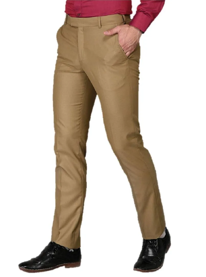 Khaki Slim Fit Formal Trouser