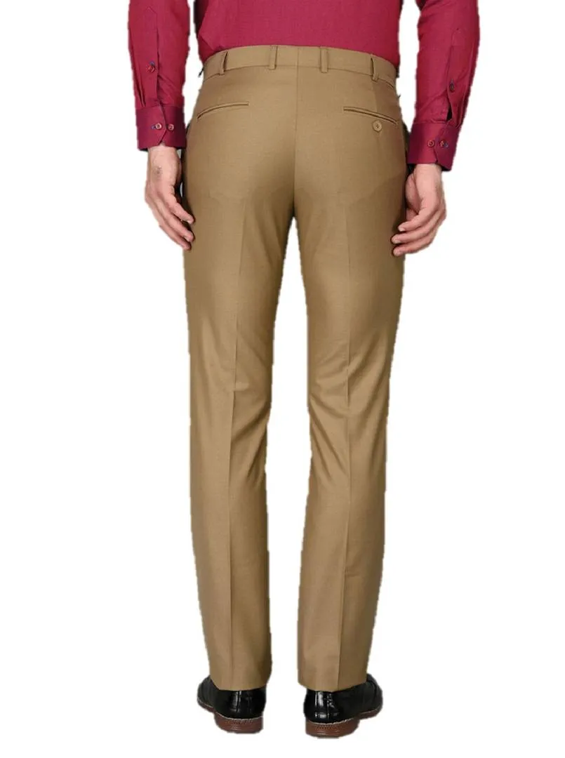 Khaki Slim Fit Formal Trouser