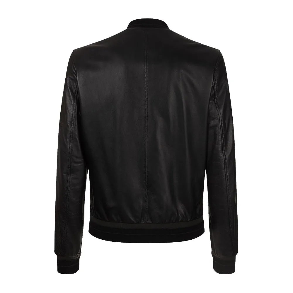 Leather Lambskin Bomber Jacket of Dolce & Gabbana