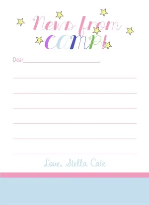 Lined Camper Stationery Set