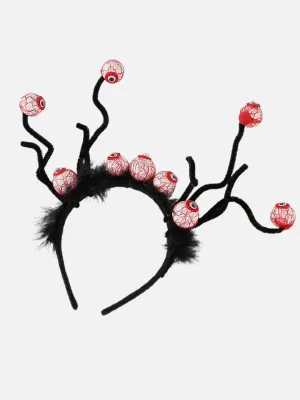 Little Surprise Box Creepy Eyeball with Long Tentacles Headband Unique Halloween Party Hair Accessory