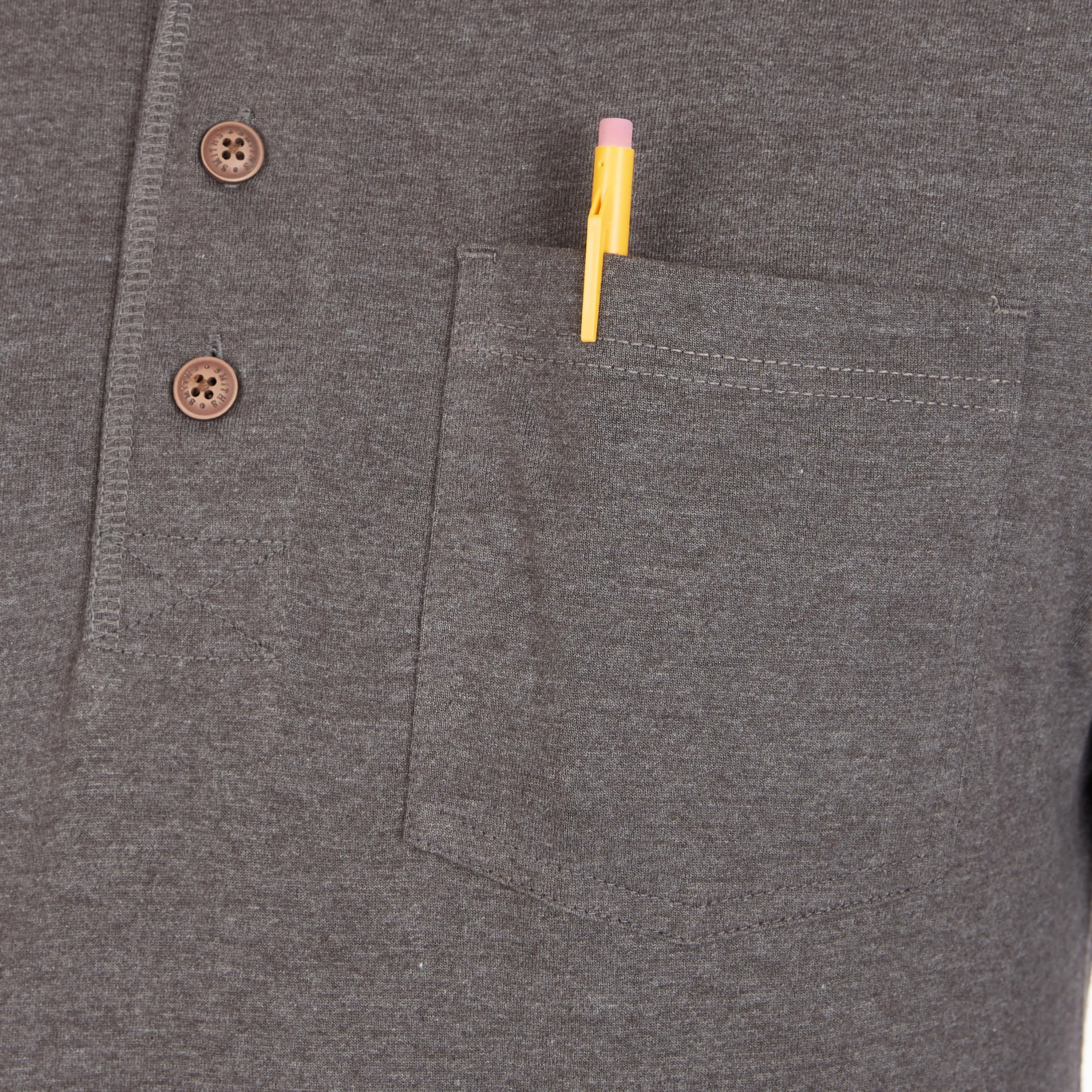 LONG SLEEVE POCKET GUSSET HENLEY