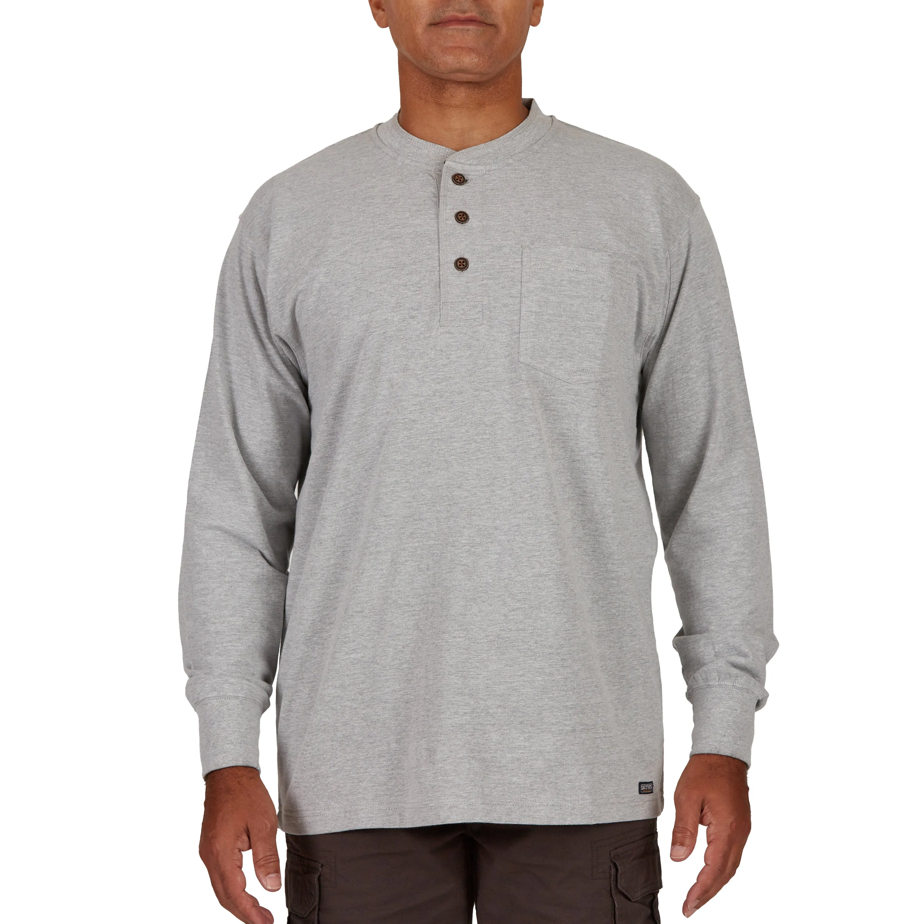 LONG SLEEVE POCKET GUSSET HENLEY