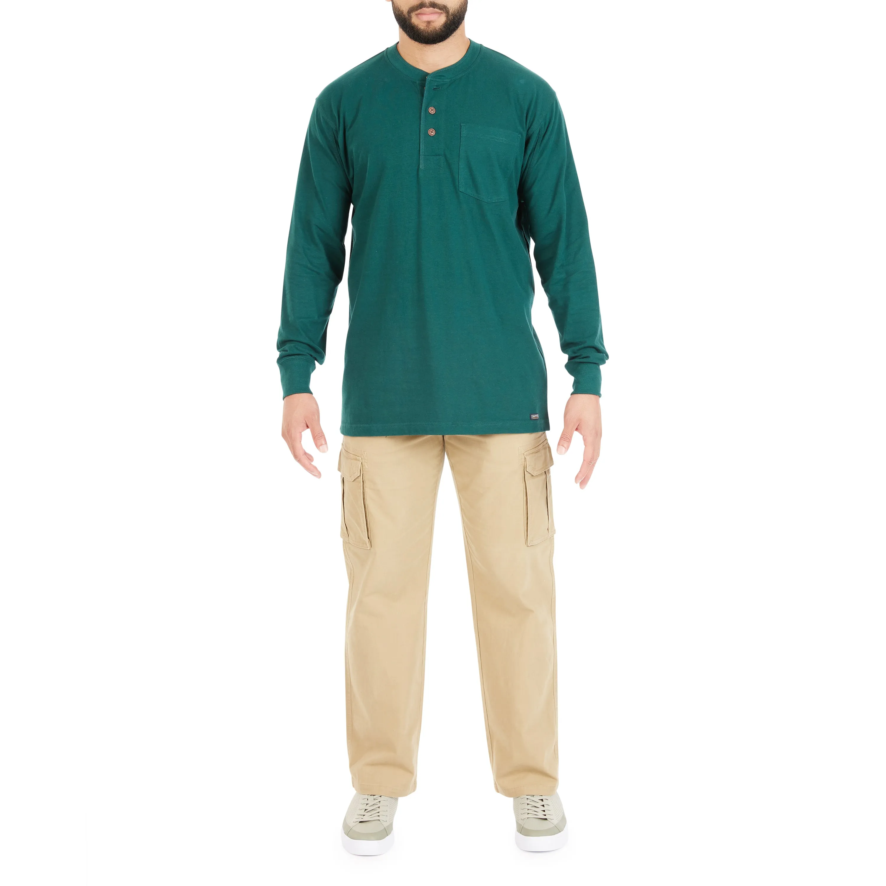 LONG SLEEVE POCKET GUSSET HENLEY