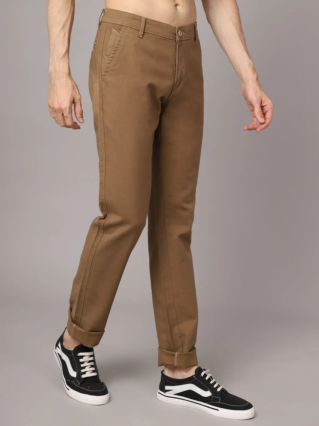 Mens Beige Trouser