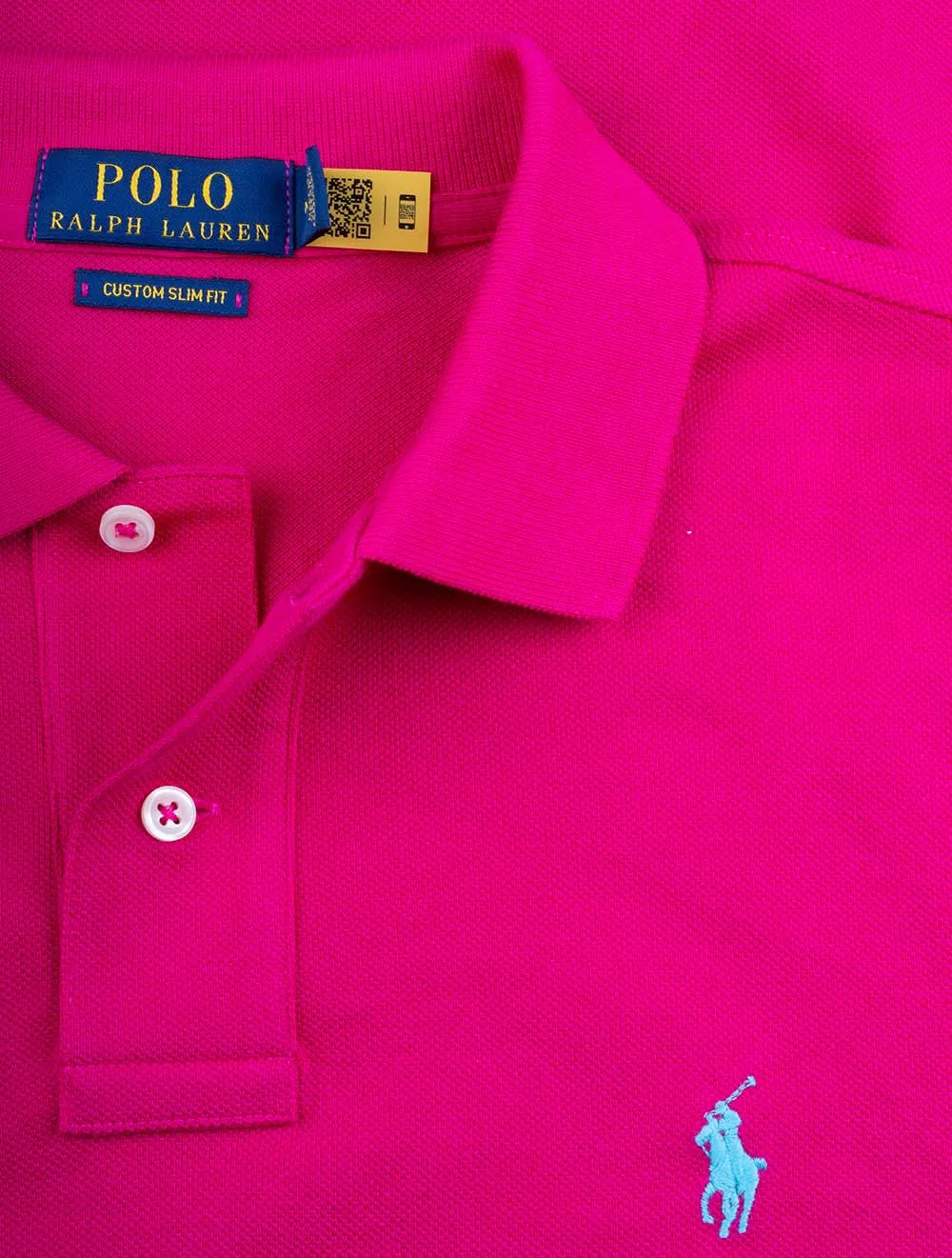 Mesh Polo Shirt Pink