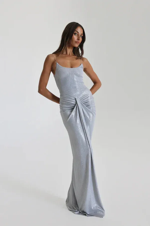 Natalie Rolt Allora Gown - Silver