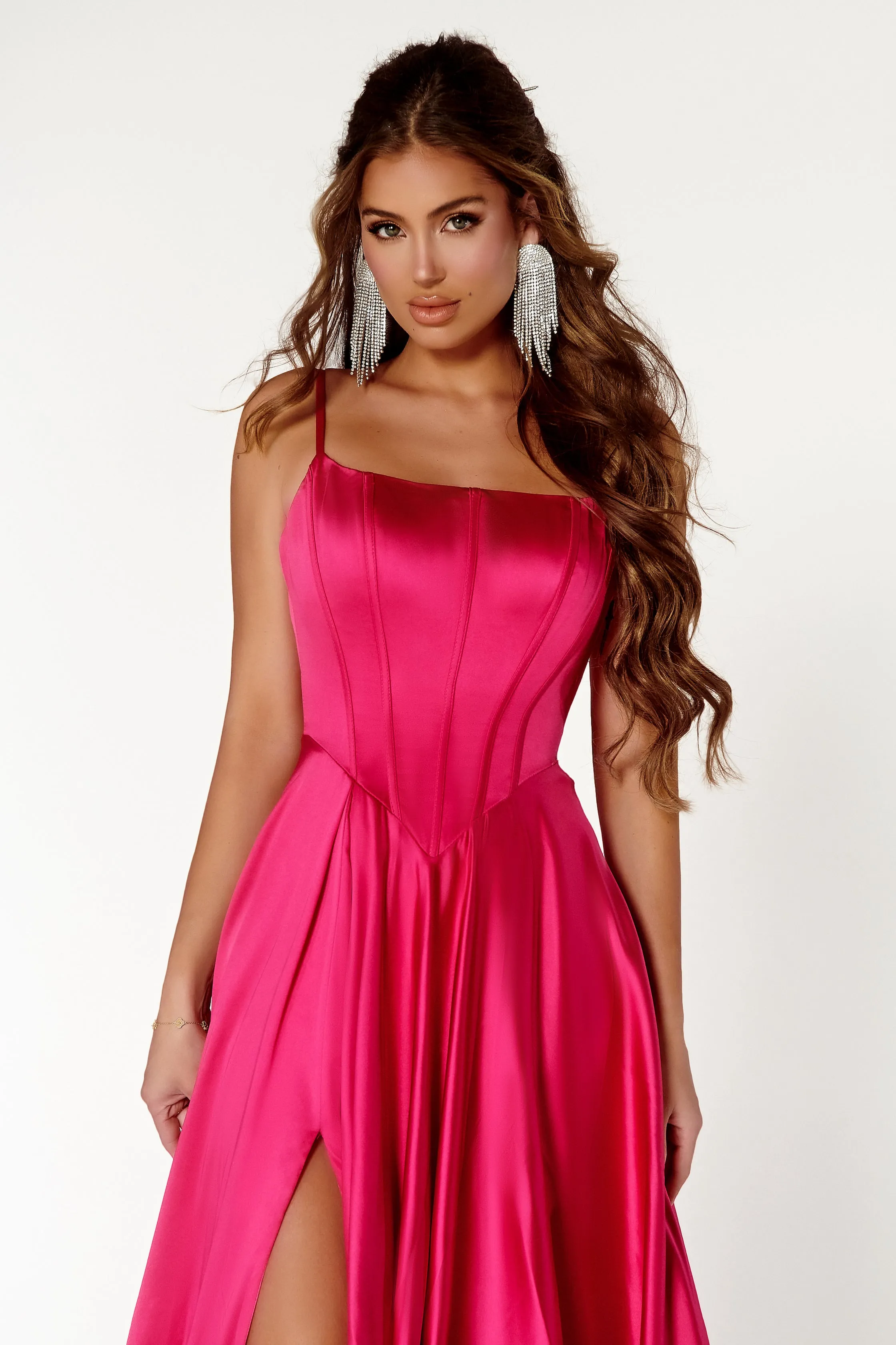 PORTIA & SCARLETT PS22548 A-Line Satin Dress