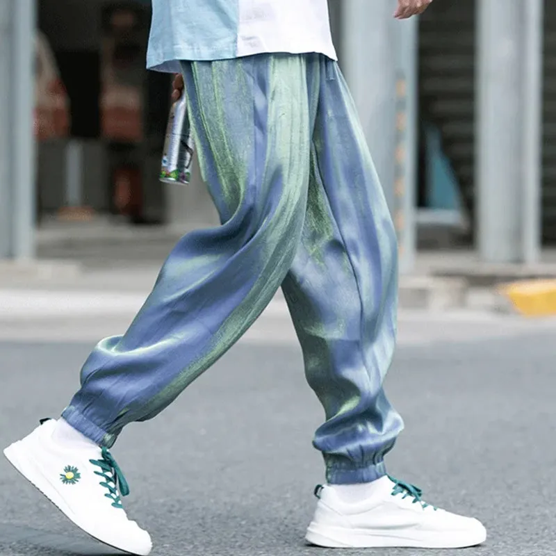 Reflective Relaxed Fit Casual Jogger Pants