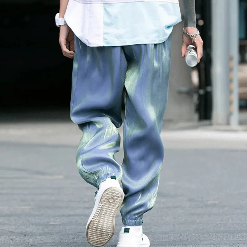 Reflective Relaxed Fit Casual Jogger Pants