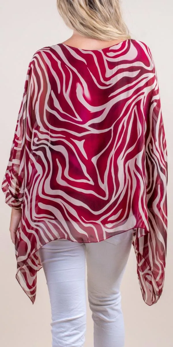 Seta Zebra Print Kaftan