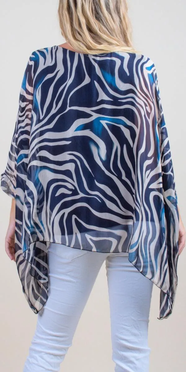 Seta Zebra Print Kaftan