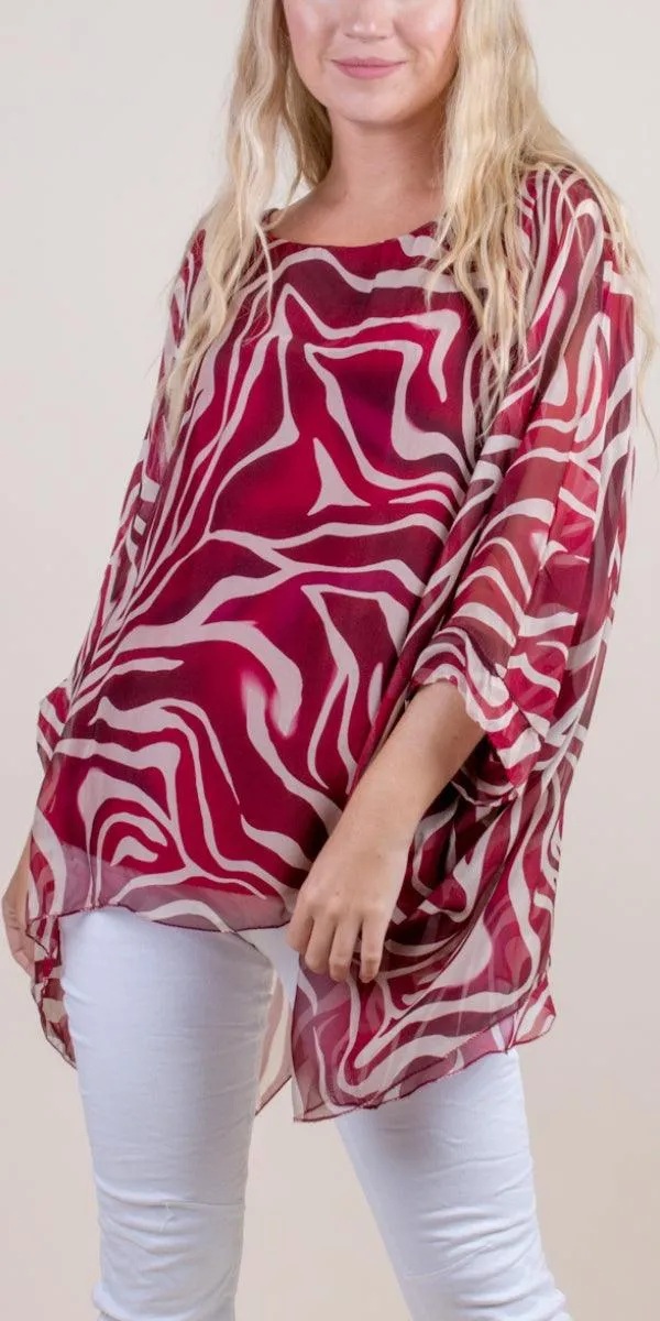 Seta Zebra Print Kaftan