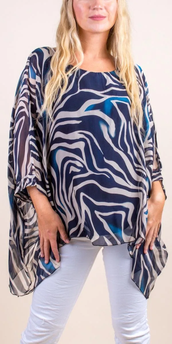 Seta Zebra Print Kaftan