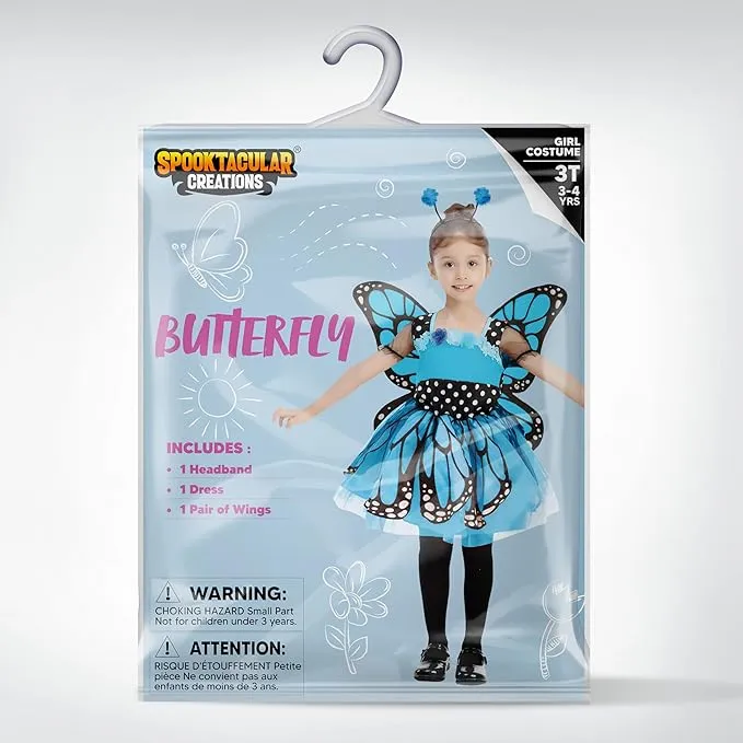 Spooktacular Creations Child Girl Butterfly Costume