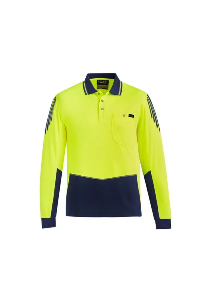 Syzmik ZH310 Men's Hi-Vis Flux L/S Polo