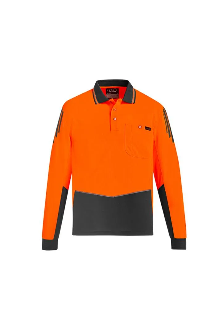 Syzmik ZH310 Men's Hi-Vis Flux L/S Polo